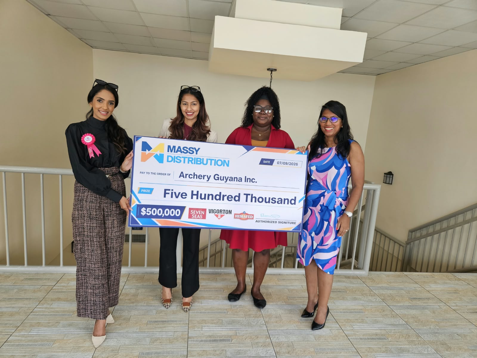 Seven Seas and Vigorton Support Archery Championships to Be Hosted in Guyana.